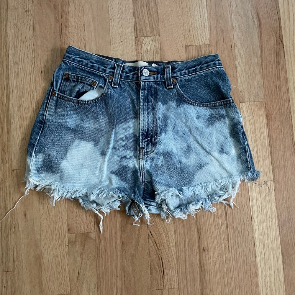 Bleached Gap Denim Shorts Size 8